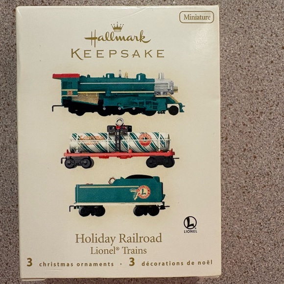 Hallmark Other - Hallmark Keepsake Miniature Train Ornaments - Holiday Railroad Lionel Trains